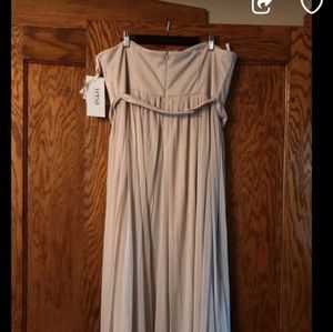 Champagne bridesmaids dress
